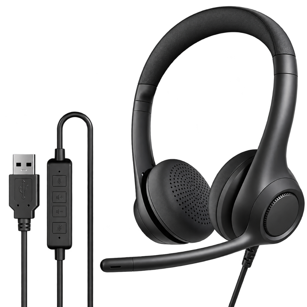 Audifono tipo Diadema Meetion H390 - Negro - H390 USB