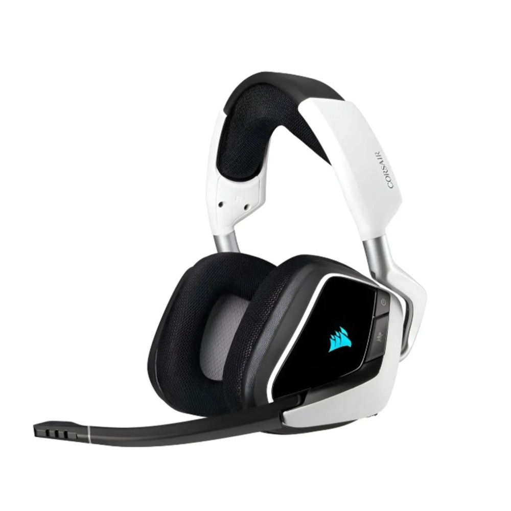 Headset Corsair Void RGB Elite inalambrico - Blanco -  PC PS5 PS4, Driver 50 mm  frecuencia de 20 Hz a 30,000 Hz., CA-9011202-NA
