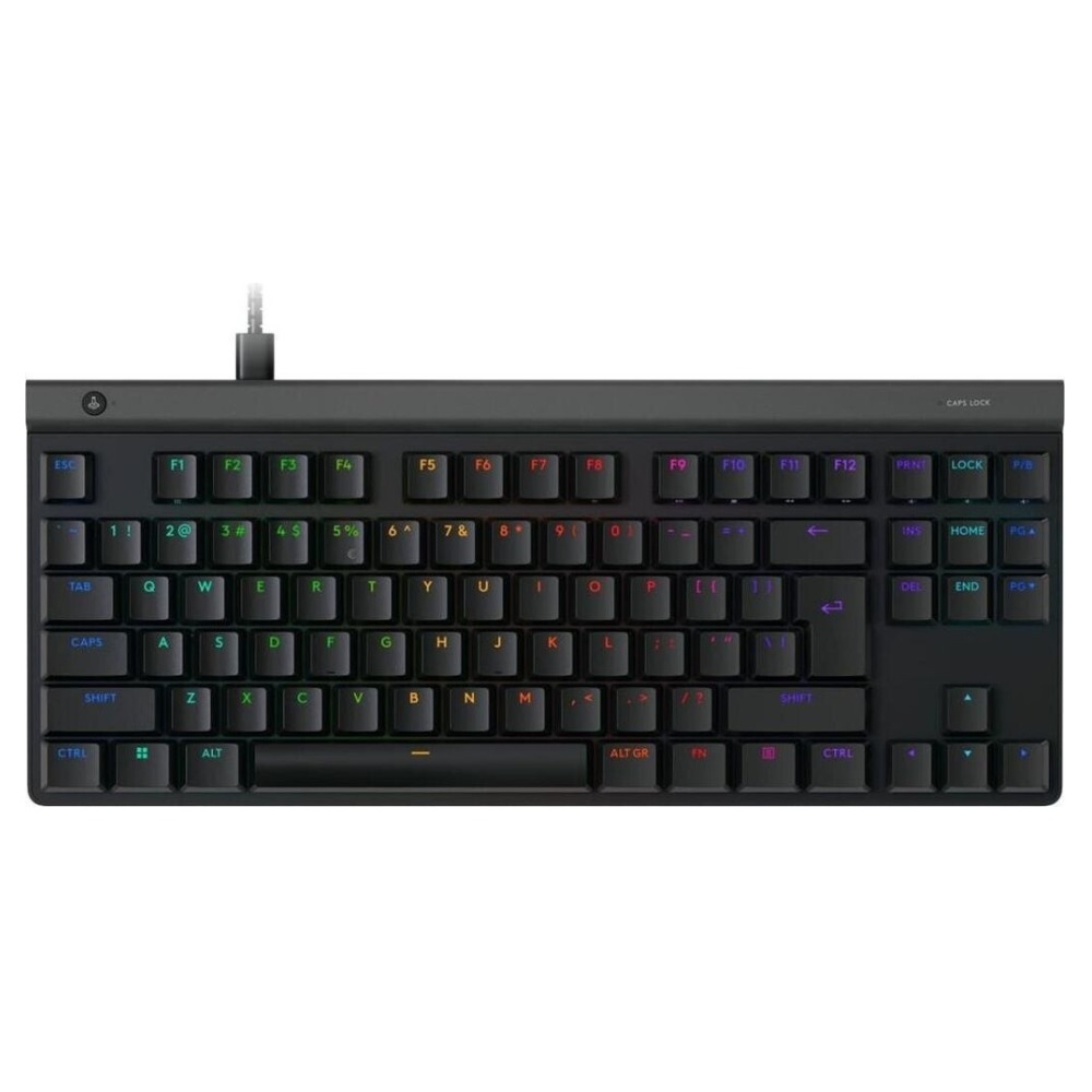Teclado Logitech G515 TKL Black, LIGHTSPEED USB-C uso cableado, RGB, teclas PBT doble inyección -920-012868