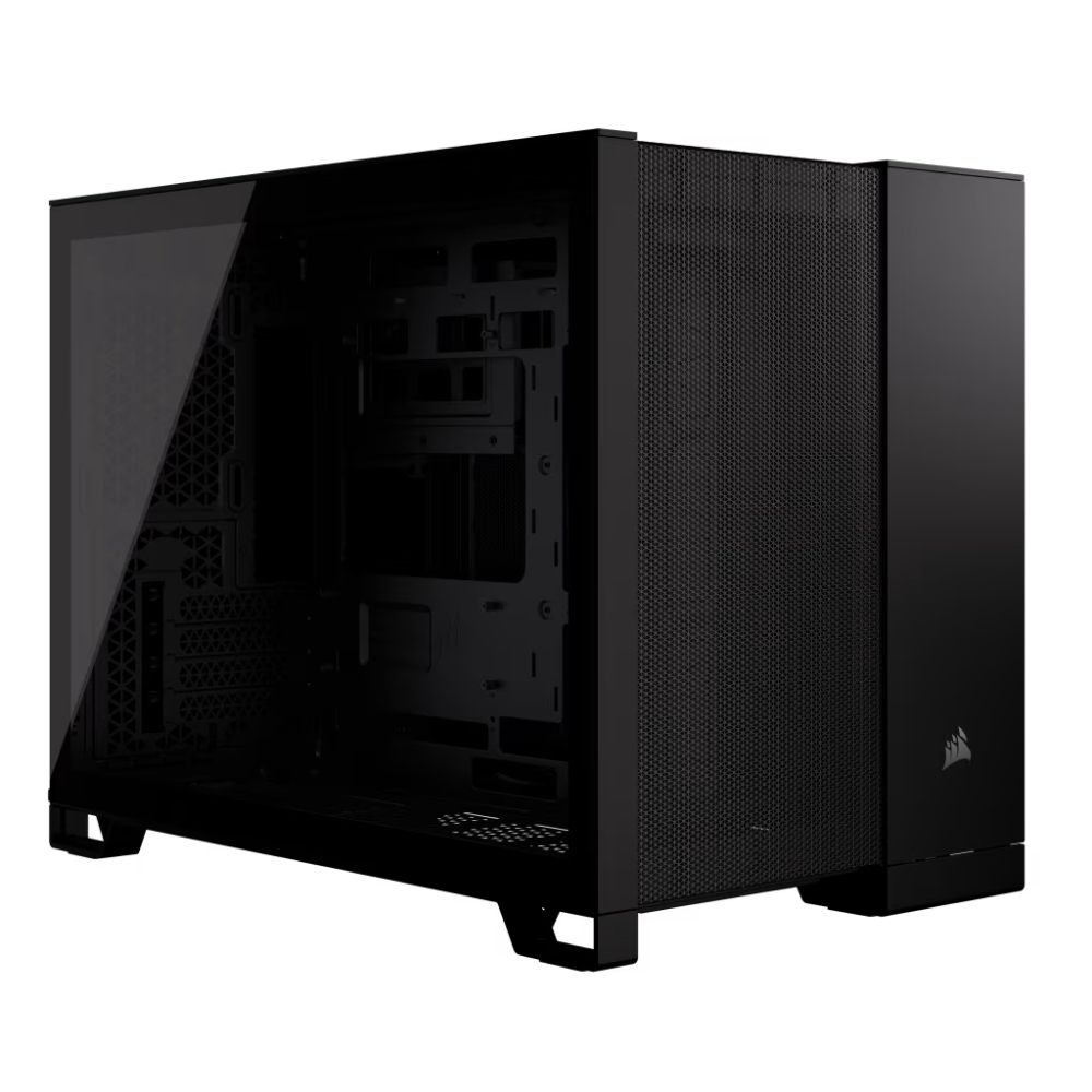 Case Corsair 2500D Airflow, Semi-Torre, Doble Cámara, mATX/Mini-ITX, Negro CC-9011263-WW