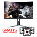 Monitor Gaming AOC 23.6" Curvo, Full HD, 165Hz - DP - HDMI, C24G2 Gratis 3 Ventiladores