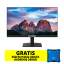 Monitor Hyundai 24" FHD VA, 75Hz, 24FOM HDMI, VGA - Black HT24FOMBK01 - GRATIS SSD PORTABLE 240GB