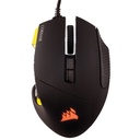 Mouse Gaming Scimitar RGB MOBA/MMO Negro-Amarillo Corsair