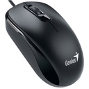 Mouse Óptico Alámbrico USB Negro Genius