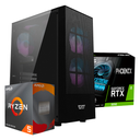 PC DARK 290 RYZEN 5 4500, RTX 3050 8GB, 16GB DDR4, M.2 512GB, 550W 80+ BRONZE