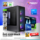 PC EVO GS - S200 Black I5 10400, 16GB DDR4, SSD 240GB, RTX 3060 8GB, 550W 80+