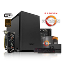 PC Gamer MINI ZEN V2, Ryzen 5 3600, 16GB DDR4, SSD 240GB, RX560 4GB, 450W 80+ H210 Temp Glass