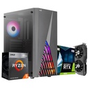 PC Gaming BLACK 2.0, Ryzen 5 4600G, RTX 3050 8GB, 16GB DDR4, 250GB M.2, 550W