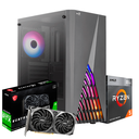 PC Gaming BLACK, Ryzen 5 4600G, RTX 3050 8GB, 16GB DDR4 FURY, 250GB M.2, 550W