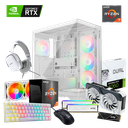 PC Invation XPG, Ryzen 7 5700 8 Cores, 32GB DDR4 3200Mhz, 512GB M.2 S70 Blade, RTX 4060 8GB Asus, 240mm Liquid Cooling, 650w 80+ Gold, Teclado, Mouse y Headset.