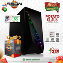 PC Potato Claus, Ryzen 5 4600G, 8GB DDR4, SSD 240GB
