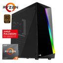 Pc Shard Ryzen 5, 16 GB DDR4, 480 GB SSD, RX 6600 XT, 600W 80+ Bronce