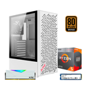 PC ZEN Snow, Ryzen 5 4600G, 16GB 3600Mhz, M.2 500GB, B550M, 550W 80+