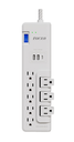 PROTECTOR TENSIÓN FORZA, 8 SALIDAS, 3-GIRATORIAS,  x2 USB TIPO A, x1 USB TIPO C, 120V/240V, FSP-821RUSBCW