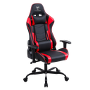 Silla Gamer T-Dagger Mustang - Negro/Rojo Base Metalica - Descansa-brazos ajustables - Reclinable T-TC700RD