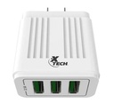 Xtech - Power adapter - 3 USB Wall Charger - 3.1 Tot Amps XTC-203