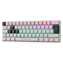 Teclado Mecanico Primus  Ballista61T, USB Español, Switch Red, Anti Ghosting, 20 efectos LUZ, 125Hz, Blanco/negro PKS-S060W-S 