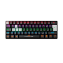Teclado Mecanico Primus  Ballista61T, USB Español, Switch Red, Anti Ghosting, 20 efectos LUZ, 125Hz, Negro/B PKS-S060G