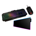 Bundle Gaming Teclado y Mouse MSI, Mouse pad DarkFlash KT