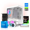 Computadora Gaming | FishBowl | Intel i5 12400 / AOI Darkflash Nebula DN240D RGB / DDR4 32GB 3600Mhz / GeForce RTX 3050 6GB /  M.2 512GB PCIe / H610M-S / 650 Watts – 80 Plus Bronce / DB330M Tempered Glass