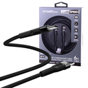 Cable Argom Black Type-C, 100W, 5A 6FT, 1.8M, Carga Rapida, ARG-CB-0049BK