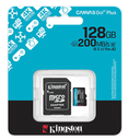MicroSD Kingston 128GB XC Canvas Go Plus Gen4 200MB/s A2 U3, SDCG4/128GB