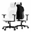 Silla Vertagear, SL1800.  color NEGRO/BLANCO, 250lbs VG-SL1800_WT  , con soporte lumbar con modulos adaptativos, Asiento Vertair aerodinamico con 4 tuneles de aire.- OUTLET