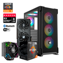 Pc Airone Ryzen 5 5600GT, RX 9060 XT 8GB, RAM 32GB DDR4, SSD M.2 1TB, Disipador Thermax 4, PSU 650W 80+Bronce, Incluye USB Wifi y Bluetooh