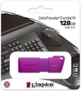 Kingston 128GB USB 3.2 DT Exodia M DTXM NEON Purple  KC-U2L128-7LP