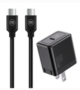 Cargador + Cable Maxell WCC-201C  USB tipo C 20w compatible Iphone + Android