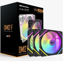 Ventilador Darkflash DM12 PRO PWM A-RGB - Blanco - Pack de 5,  PWM, ARGB, 120mm. esquinas iluminadas.