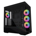 Case Lian Li Vector V100 Vidrio Templado, Negro, 4 Fans ARGB, ATX V100RX