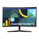 Monitor Samsung Curvo 24'', Essential S3, IN D366, S36GD, FHD, 100Hz, LS24D366GANXZA