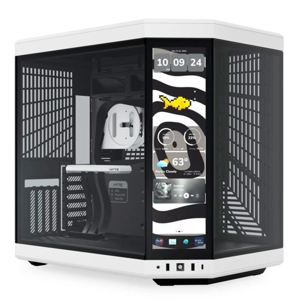 Case Hyte Y70 Touch Infinite Blanco y Negro - CS-HYTE-Y70TTI-WB