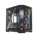 Case XYZ Neutron X Pro Negro – Mid Tower, Pantalla LCD, 4 Fans ARGB, Vidrio Templado-  X-CS-NEUTRONX-P-B / XYZ-SA-1018
