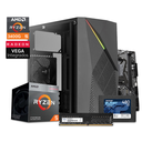 PC Basic Mini - Ryzen 5 3400G / A520MK / SSD 480GB / 8GB DDR4, Case RaiderMini, Fuente XS600 - 600W