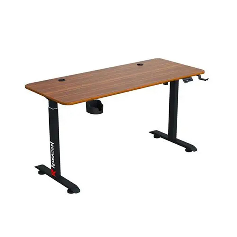 Escritorio Gamer Redragon Elevable GD-3500NT-M -Altura  Ajustable 72 a 117cm – 140×60cm - Eléctrico - Café & Negro