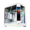 Case XYZ Neutron X Pro Blanco – Mid Tower, Pantalla LCD, 4 Fans ARGB, Vidrio Templado- XYZ-SA-1018
