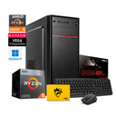 PC Standard - G Ryzen 5 3400G - 8GB RAM - 256GB SSD - Case basic con Fuente AON  - WIN 11 PRO + Teclado y Mouse
