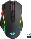 Mouse Redragon Taipan MAX - Negro - M810RGB-MAX, 12000 DPI con cable/mouse RGB inalámbrico con llave de fuego rápido, 8 botones macro