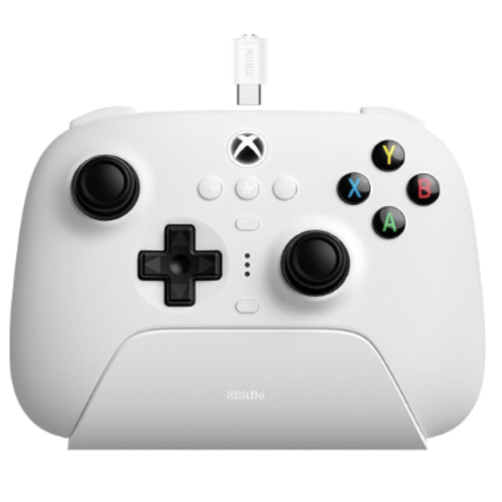 Control 8BitDo Ultimate 3 Mode - Xbox - Base de Carga - 2.4G - Blanco - 81HB