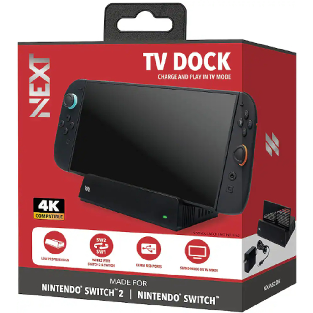 Dock TV Next para Nintendo Switch 2, Switch OLED y Switch - 4K, HDMI, PD 60W -NX-NS2DK