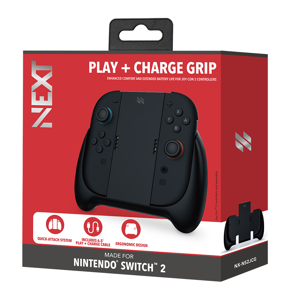 Grip Next para controles de Nintendo Switch 2 Play + Charge - NX-NS2JCG