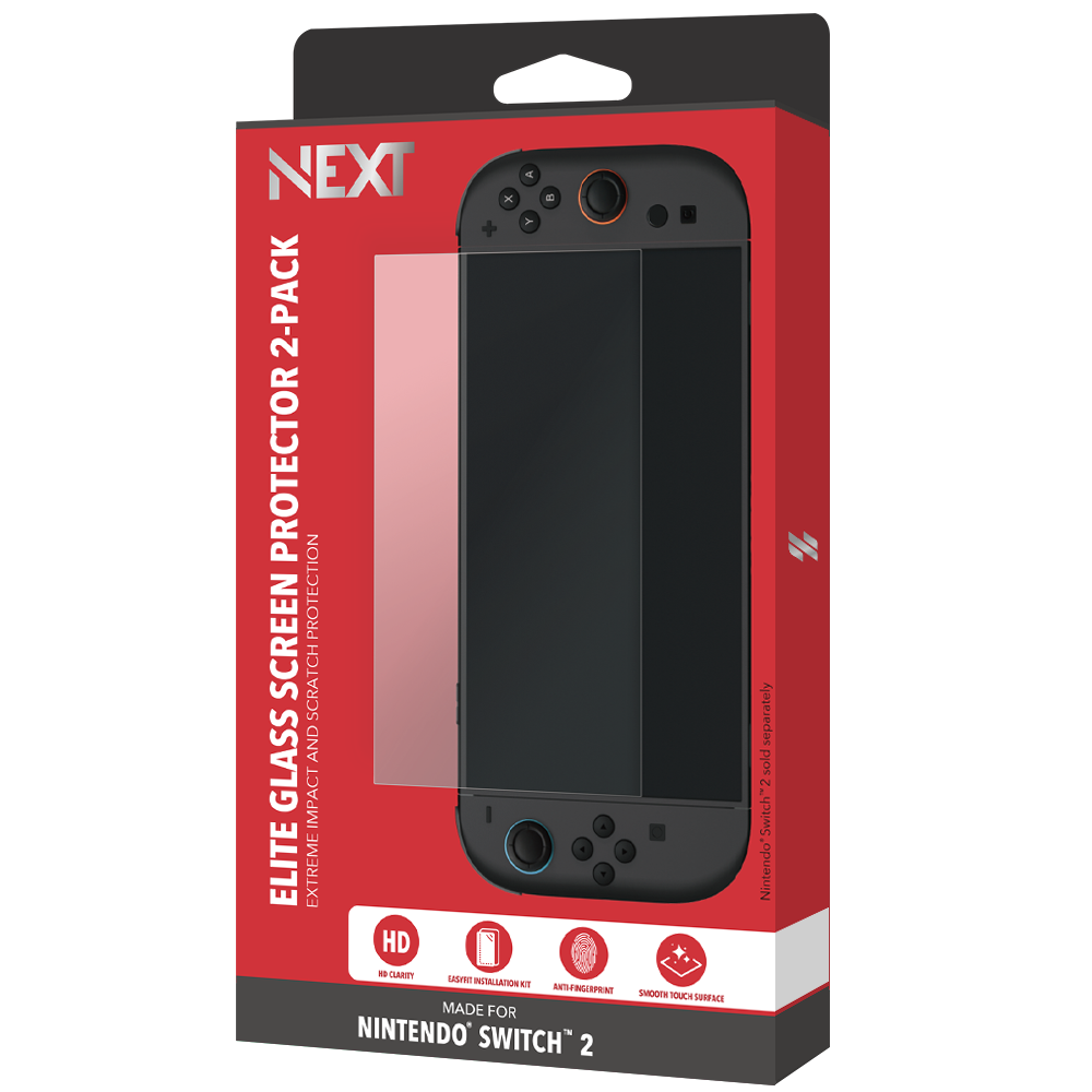 Protector Next Elite Glass 2-Pack para Nintendo Switch 2 - NX-NS2SP2
