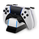 Base de Carga NEXT para 2 Controles DualSense PS5 – LED, USB, Blanco/Negro - NX-PS5CHRG2 