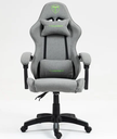Silla gamer T-Dagger Twilley – Gris – T-TC513, PVC de 0,8 mm de espesor para el cojín, parte frontal del cojín de la silla con espuma compuesta (0,3 mm)