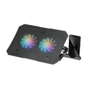 Base de Ventilacion Para Laptops FANTECH NC14 345x250x28mm  2 Ventiladores de 800-1000 RPM