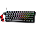 TECLADO MECANICO GAMING USB REDRAGON FIZZ MAGNETIC+ K617RGB-MP, 60%, Rapid Trigger y DKS, conexion USB-C