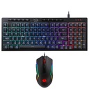COMBO DE TECLADO Y MOUSE USB GAMING REDRAGON S141, Membrana, 26 teclas anti-ghosting y controles multimedia dedicados