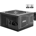 Fuente de poder MSI  MAG A750GN PCIE5 80 Plus GOLD, No Modular